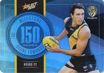 2015 Select AFL Champions - Milestone Game Foils #MG74 Shane Edwards Front